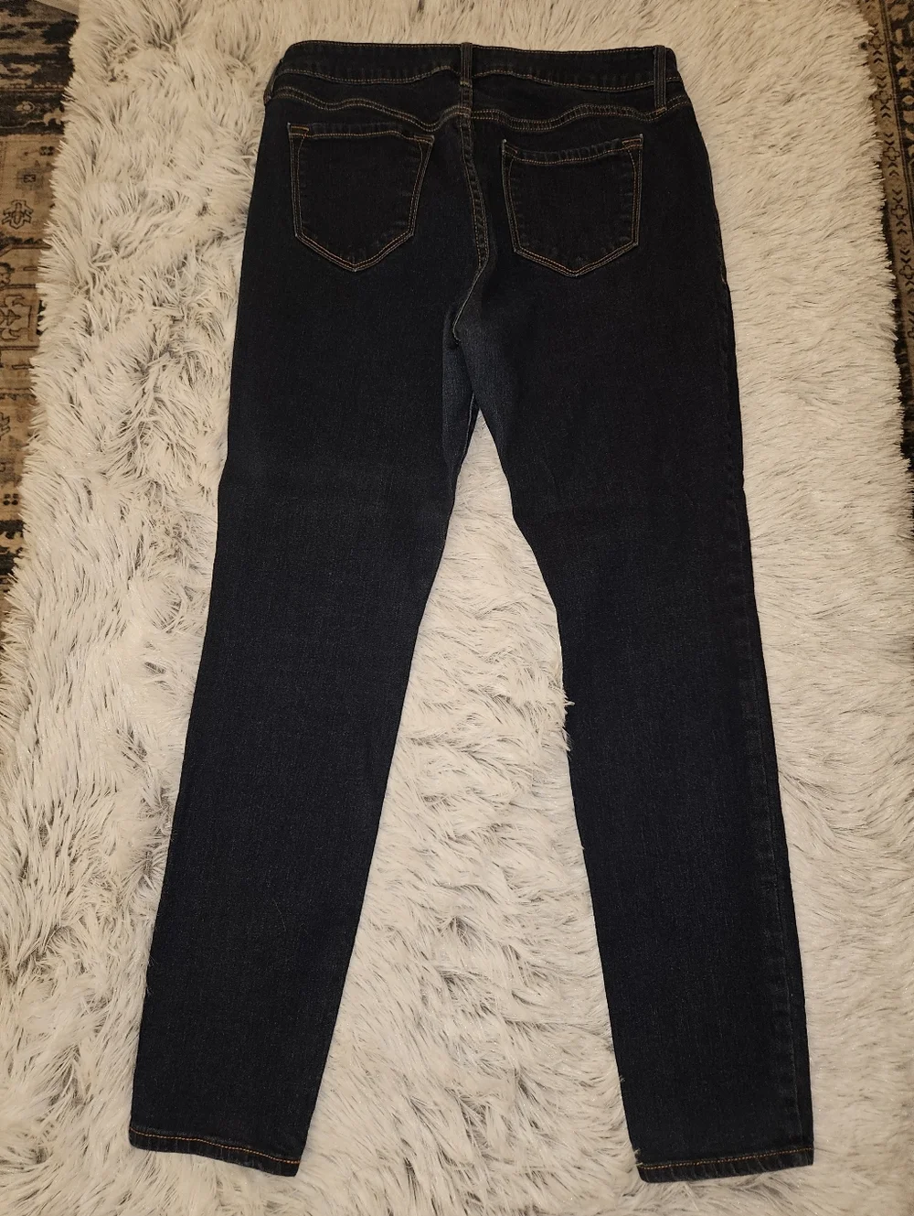 Old Navy Rockstar Skinny Jeans Size 10 Short Dark Wash Mid Rise Stretch Denim
